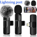 Professional Wireless Lavalier Microphone Set for iPhone, iPad, and Android - 2 Pack with Noise Cancellation for Crystal Clear Recording and Live Streaming
