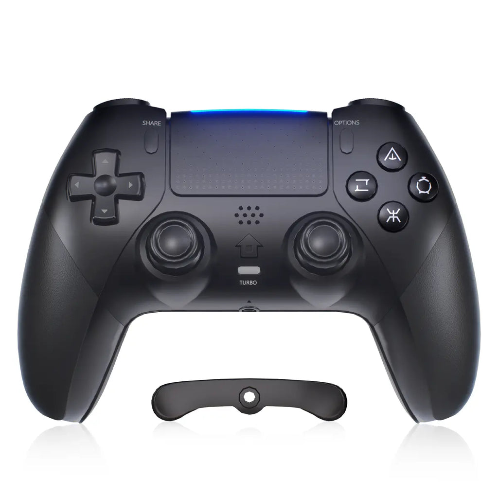 Wireless Anti-Stick Drift Controller for PS5/PC - Programmable Macro Back Buttons, 6-Axis Gyroscope, Dual Vibration, Turbo Function, Touchpad, Bluetooth 5.0, 3.5mm Audio & Microphone Support