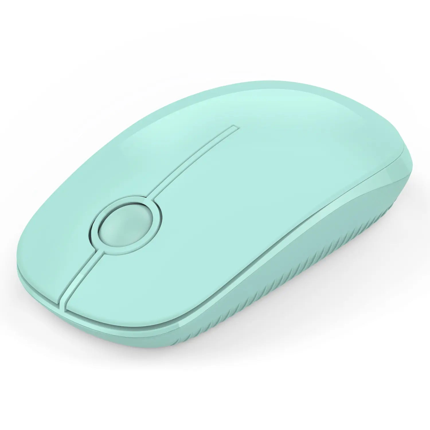 Vssoplor 2.4G Wireless Slim Optical Mouse with Nano Receiver - Portable and Silent Design for Laptops and PCs in Black and Gold
