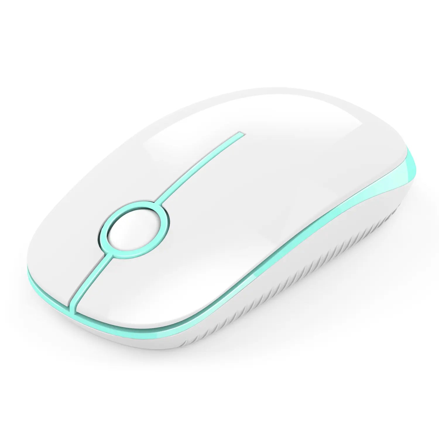 Vssoplor 2.4G Wireless Slim Optical Mouse with Nano Receiver - Portable and Silent Design for Laptops and PCs in Black and Gold