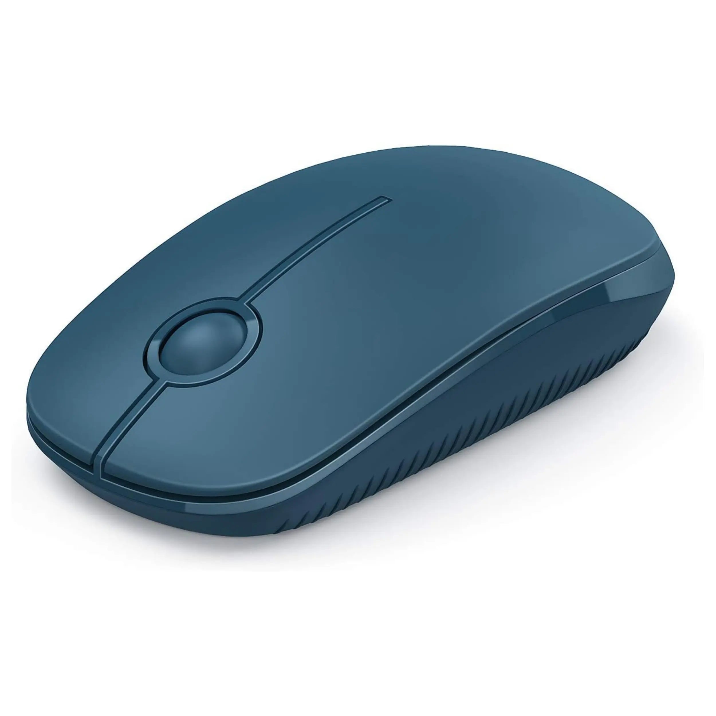Vssoplor 2.4G Wireless Slim Optical Mouse with Nano Receiver - Portable and Silent Design for Laptops and PCs in Black and Gold