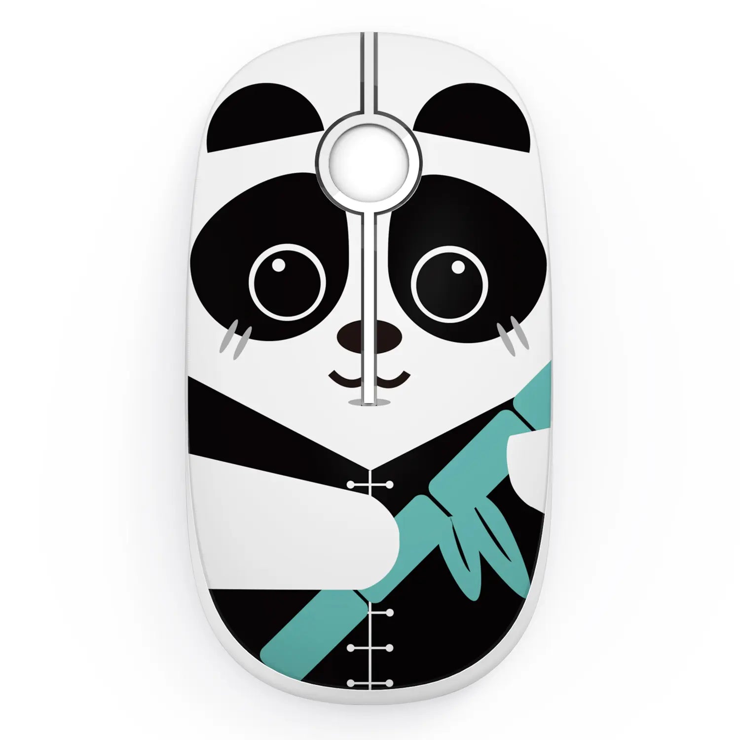 Vssoplor 2.4G Wireless Slim Optical Mouse with Nano Receiver - Portable and Silent Design for Laptops and PCs in Black and Gold
