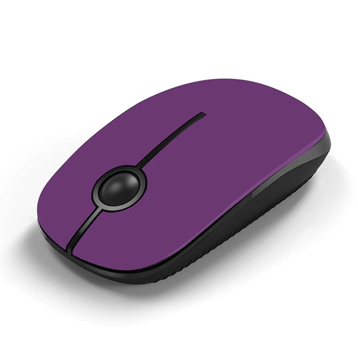 Vssoplor 2.4G Wireless Slim Optical Mouse with Nano Receiver - Portable and Silent Design for Laptops and PCs in Black and Gold