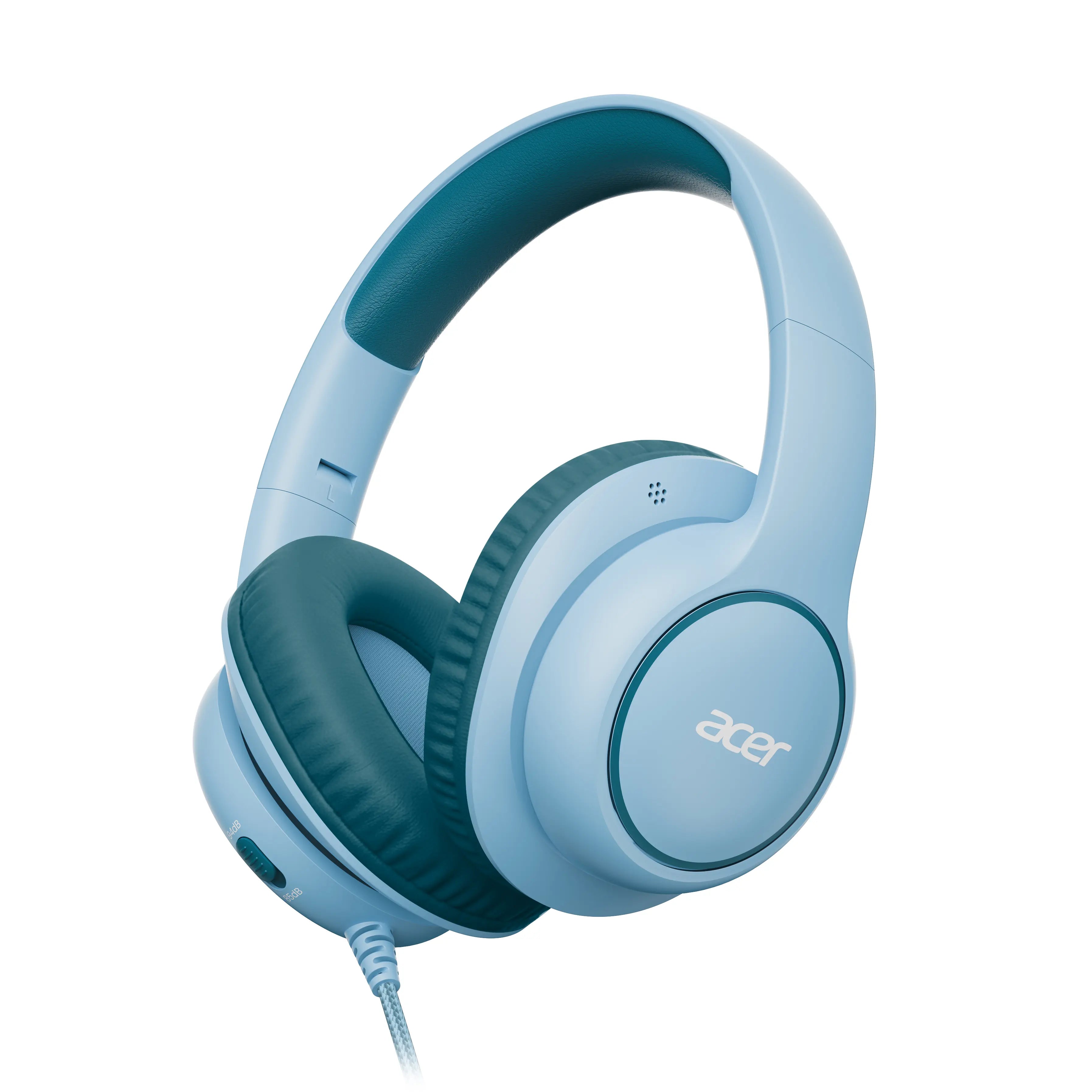 Acer OHR702 Kids Bluetooth Headphones, over Ear Headphone for Kids with Mic, 75H Playtime, 85Dba Safe Volume, Bluetooth 6.0, USB C Fast Charging, Toddler Headphones for Ipad/Tablet/Travel/School-Purple Green Summervibes
