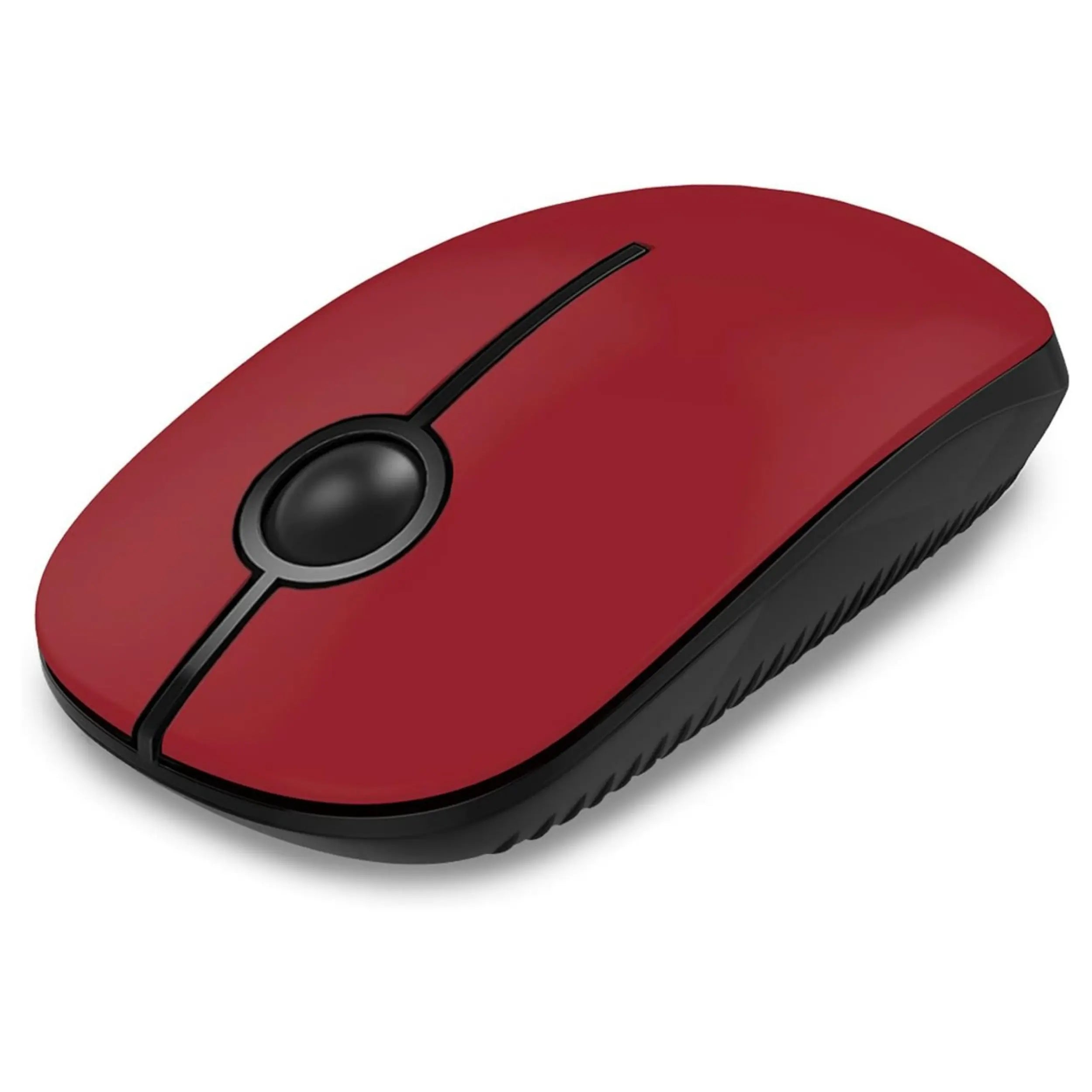 Vssoplor 2.4G Wireless Slim Optical Mouse with Nano Receiver - Portable and Silent Design for Laptops and PCs in Black and Gold
