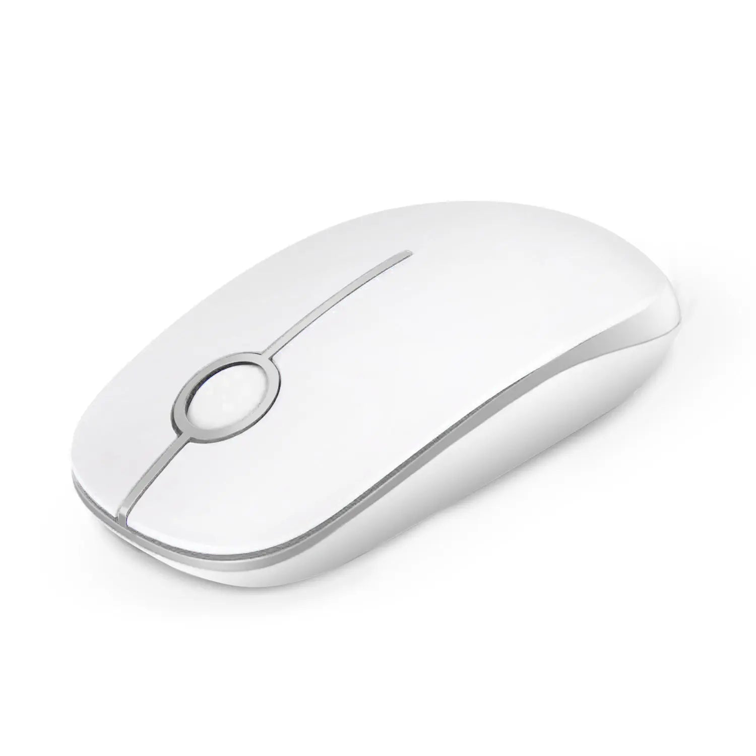 Vssoplor 2.4G Wireless Slim Optical Mouse with Nano Receiver - Portable and Silent Design for Laptops and PCs in Black and Gold