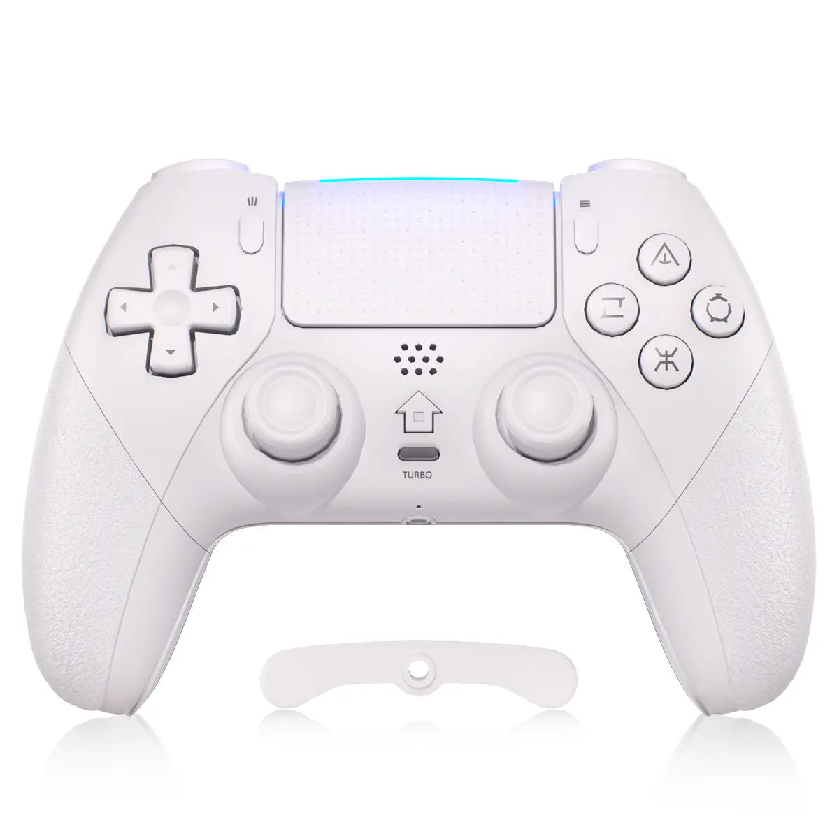 Wireless Anti-Stick Drift Controller for PS5/PC - Programmable Macro Back Buttons, 6-Axis Gyroscope, Dual Vibration, Turbo Function, Touchpad, Bluetooth 5.0, 3.5mm Audio & Microphone Support